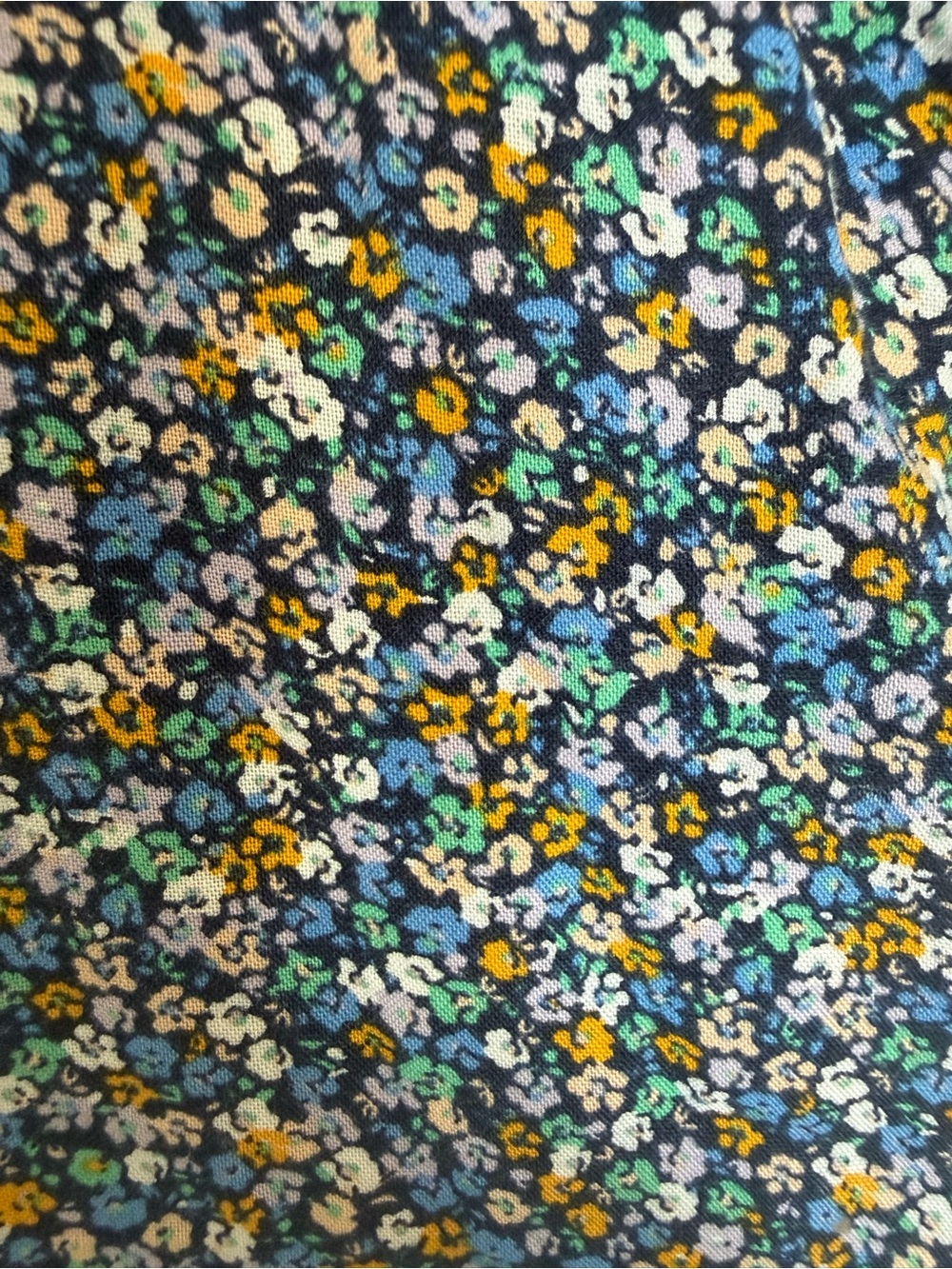 Old Navy Floral Midi Wrap Dress Large Puff Sleeve Smocked Cottagecore Boho Large - Picture 6 of 9